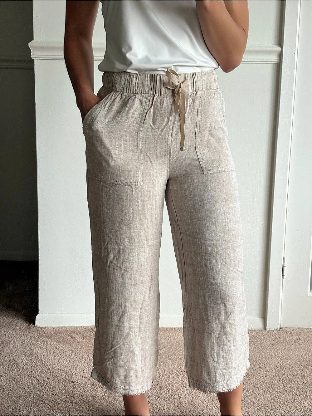 Thread & Supply Cropped Wide Leg Pants